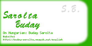 sarolta buday business card
